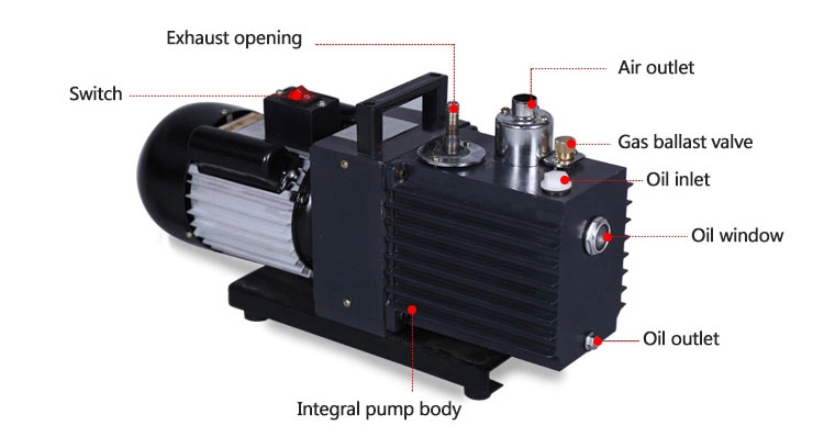 Rotary vane vacuum pump