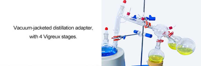vacuum jacketed distillation adapter